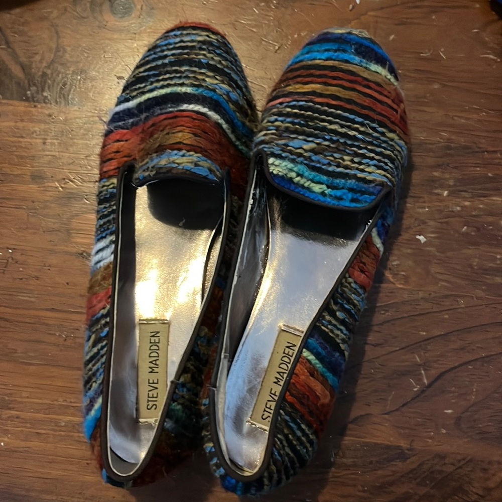 Multi-color steve madden loafers